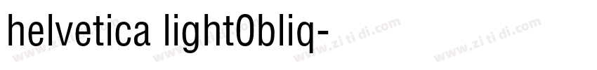 helvetica light0bliq字体转换